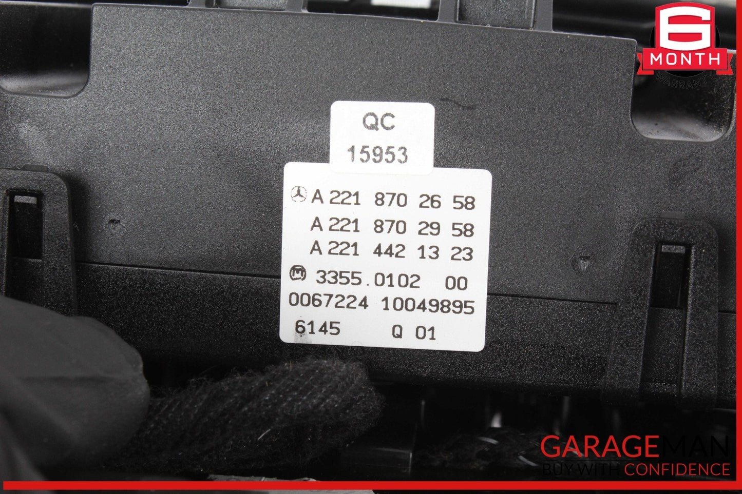 07-14 Mercedes W221 S500 Center Dash Heater Switch Control Panel Assembly OEM