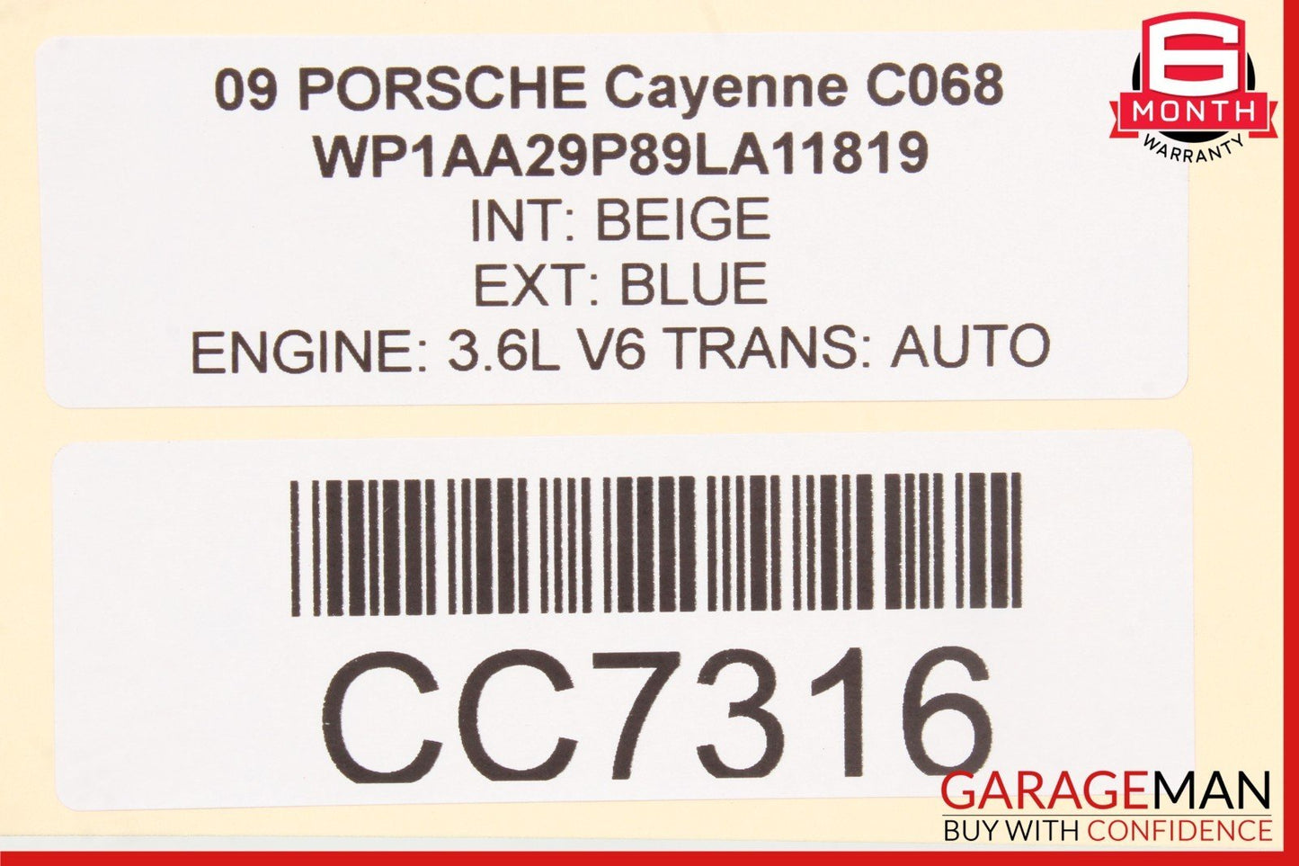 07-15 Porsche Cayenne 957 Q7 4L VW Touareg Engine Motor Transmission Carrier OEM