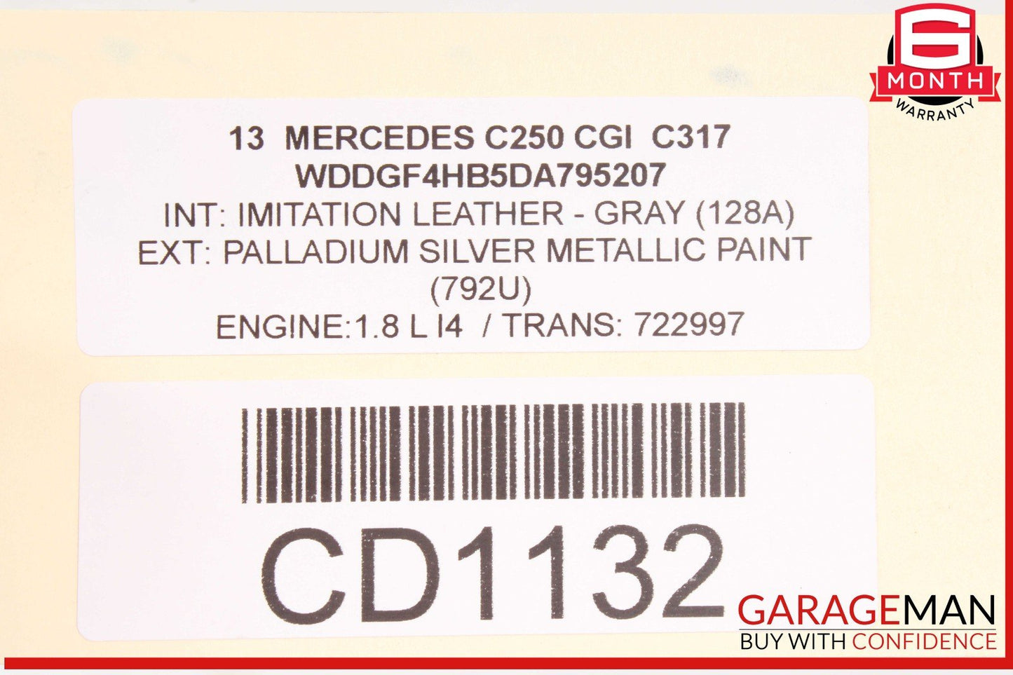 08-14 Mercedes W204 C300 C250 Front Bumper Reinforcement Impact Crash Bar Rebar