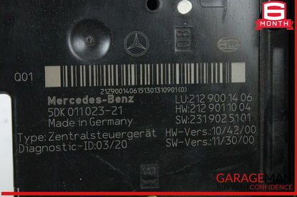 10-18 Mercedes W212 E350 E400 Rear SAM Fuse Box Relay Control 2129001406 OEM