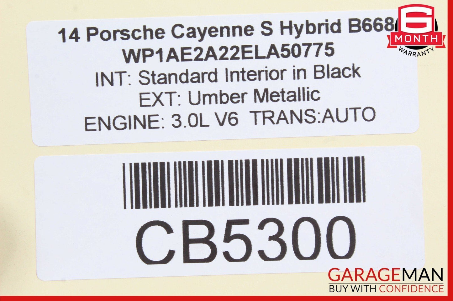 11-18 Porsche Cayenne 958 Front Right Side Exterior Door Handle Brown OEM