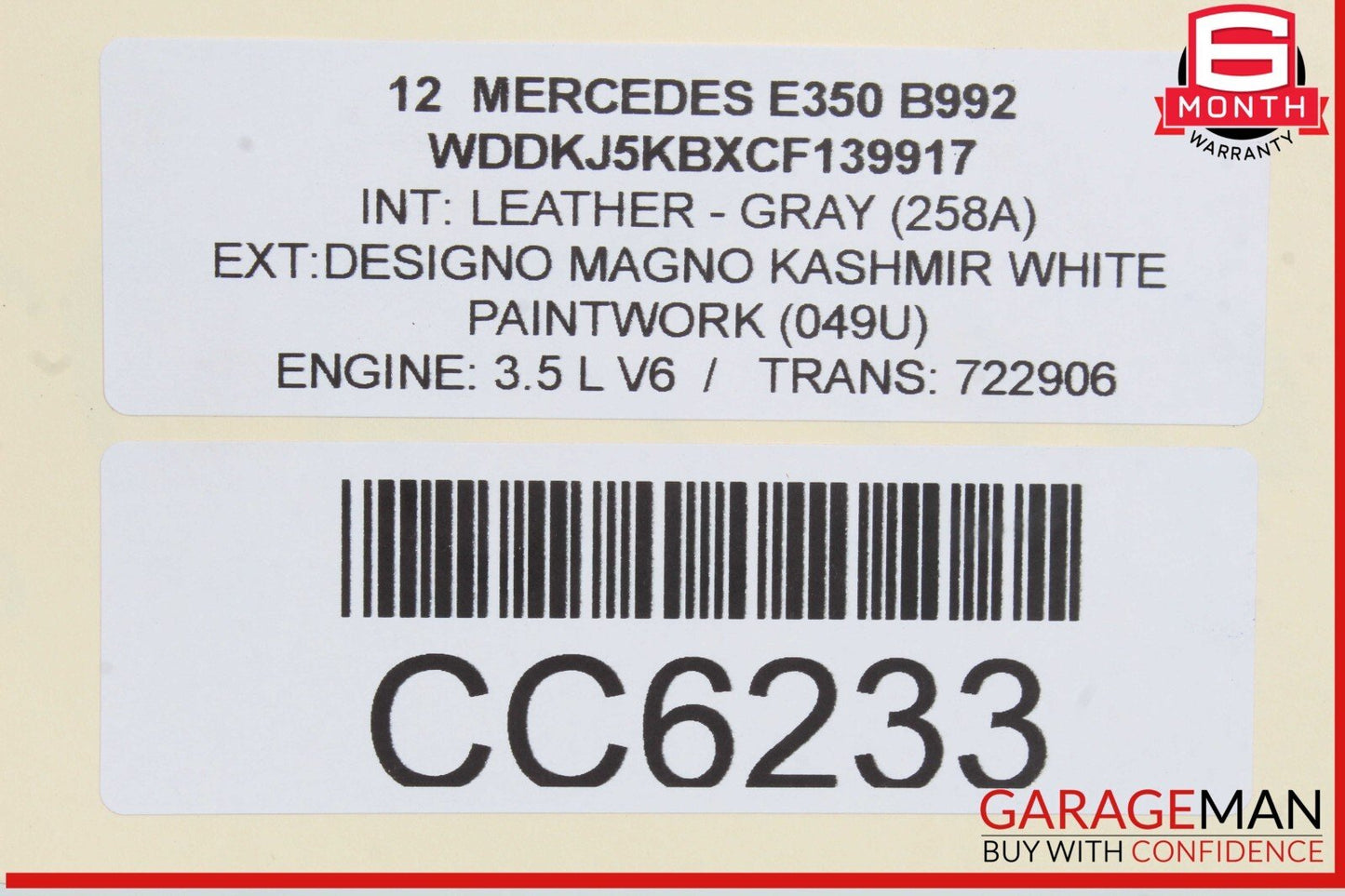 10-17 Mercedes W207 E350 E550 Coupe Front Right Side Interior Door Panel OEM