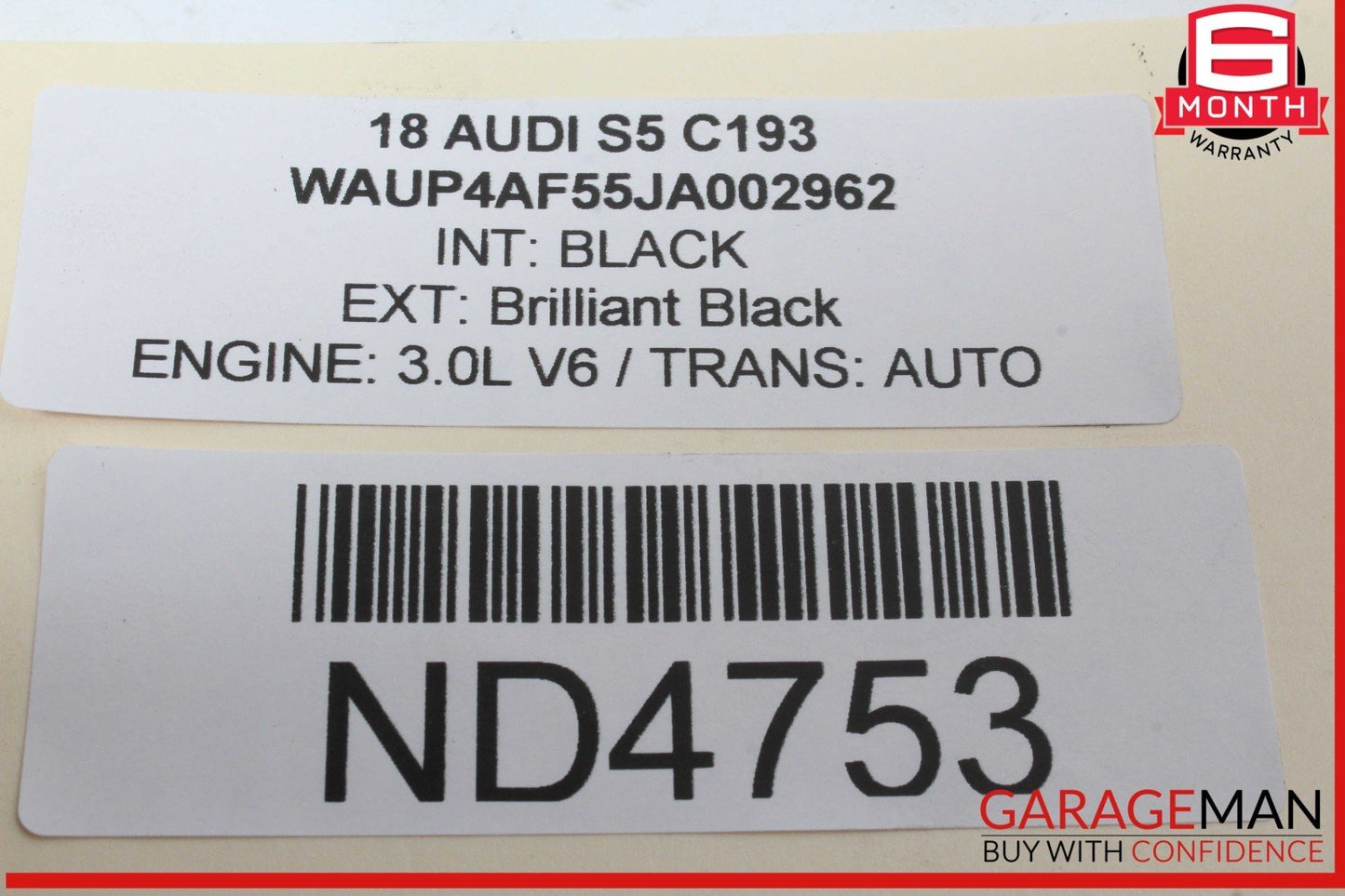 18-24 Audi S5 Front Windshield Wiper Motor Linkage Assembly 8W6955023B OEM