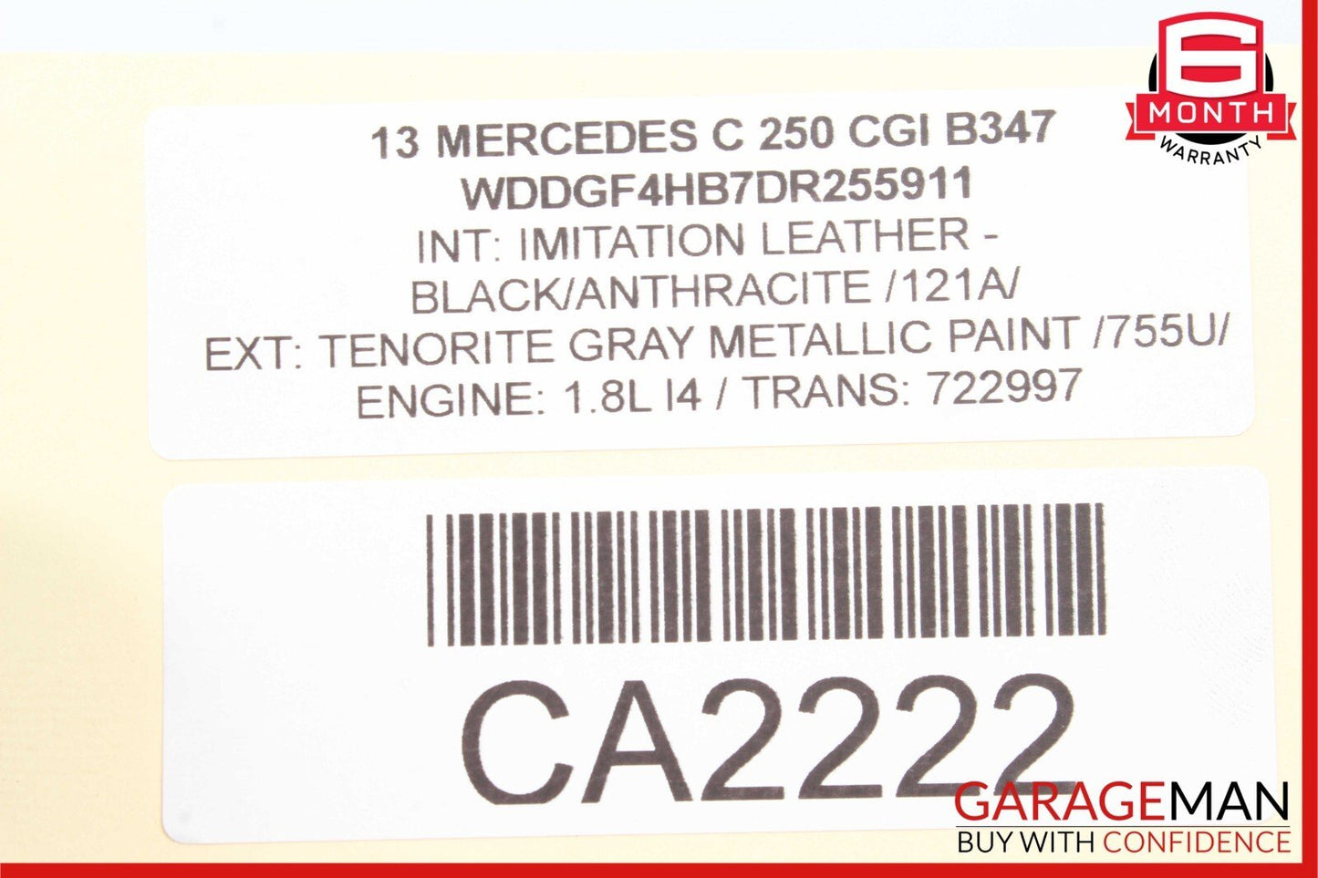 08-14 Mercedes W204 C63 AMG C300 C250 Rear Right Side Door Lock Latch Actuator