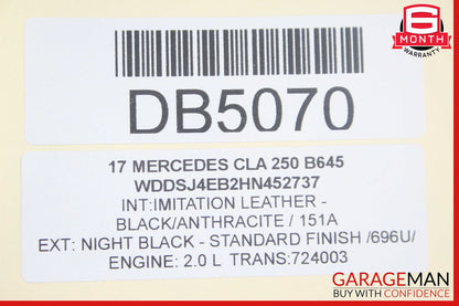 14-18 Mercedes W117 CLA250 Front Right Side Top Upper Seat Cushion Cover OEM