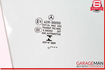 14-18 Mercedes W117 CLA250 Front Right Passenger Door Window Auto Glass OEM