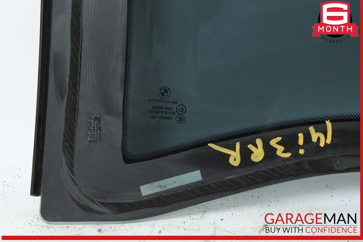 14-21 BMW i3 I01 Rear Right Passenger Side Quarter Window Glass 7288190 OEM