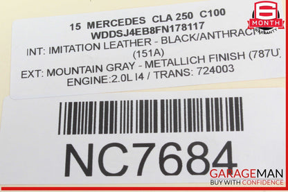 14-19 Mercedes W117 CLA250 Rear Right & Left Side Shock Absorber Strut Set OEM