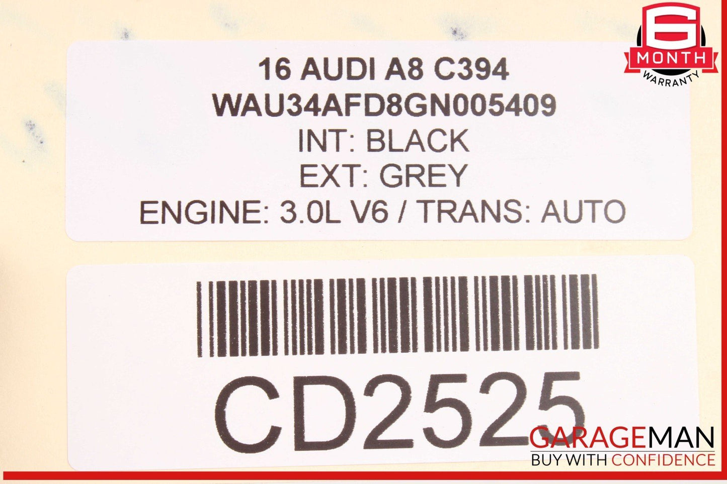 16-19 Audi A8 A6 A7 Q7 3.0L TFSI V6 340HP Engine Motor Block Assembly OEM 152k