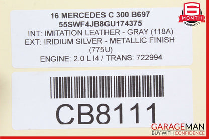 15-20 Mercedes W205 C300 C400 C350e Rear Right Side Door Lock Latch Actuator