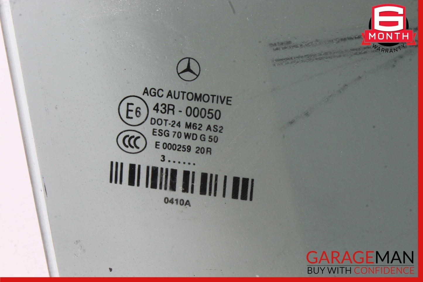 11-17 Mercedes W207 E350 E550 Convertible Door Window Glass Front Right Side OEM