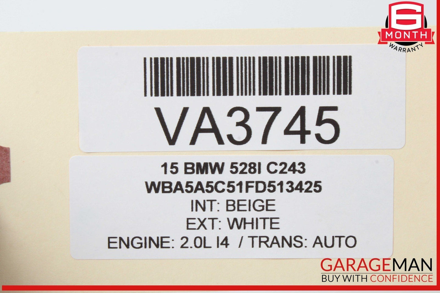 11-16 BMW 528i 535i 550i F10 Rear Right Side Spindle Knuckle w/ Rotor Disc