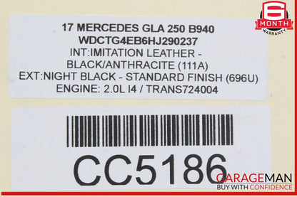 15-20 Mercedes X156 GLA250 Seat Cushion Top Upper Front Right Side OEM
