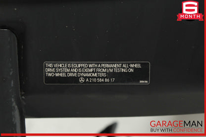 06-11 Mercedes W164 ML500 Front Reinforcement Bar Radiator Support Clip OEM