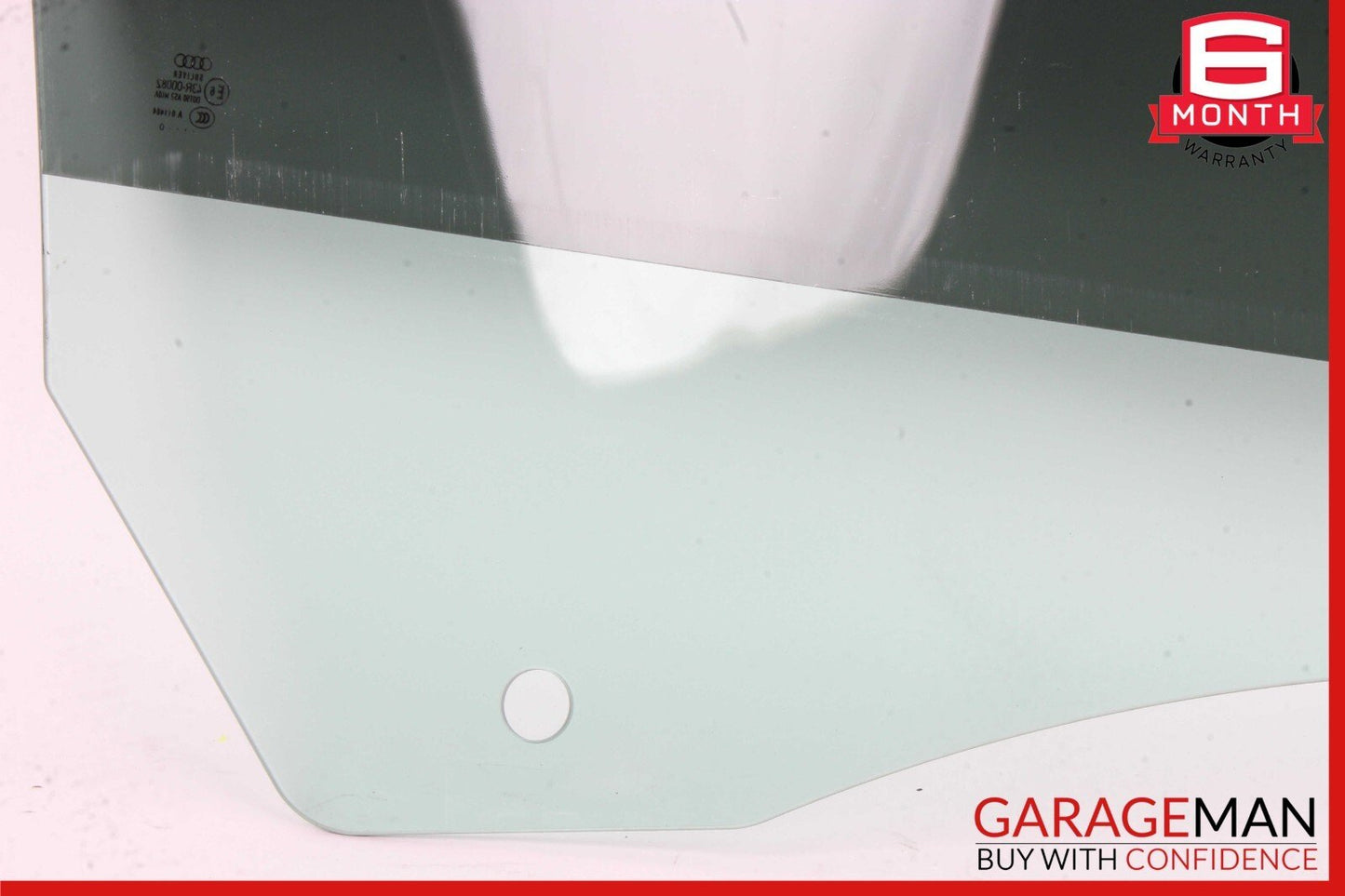 08-17 AUDI S5 FRONT LEFT DRIVER DOOR WINDOW GLASS OEM
