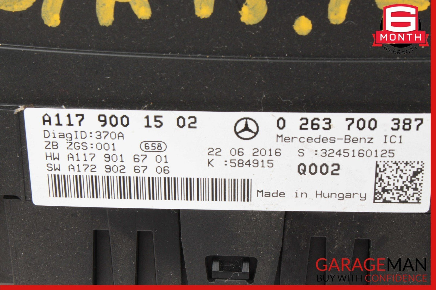 14-19 Mercedes W117 CLA45 AMG Speedometer Odometer Instrument Cluster Gauge OEM