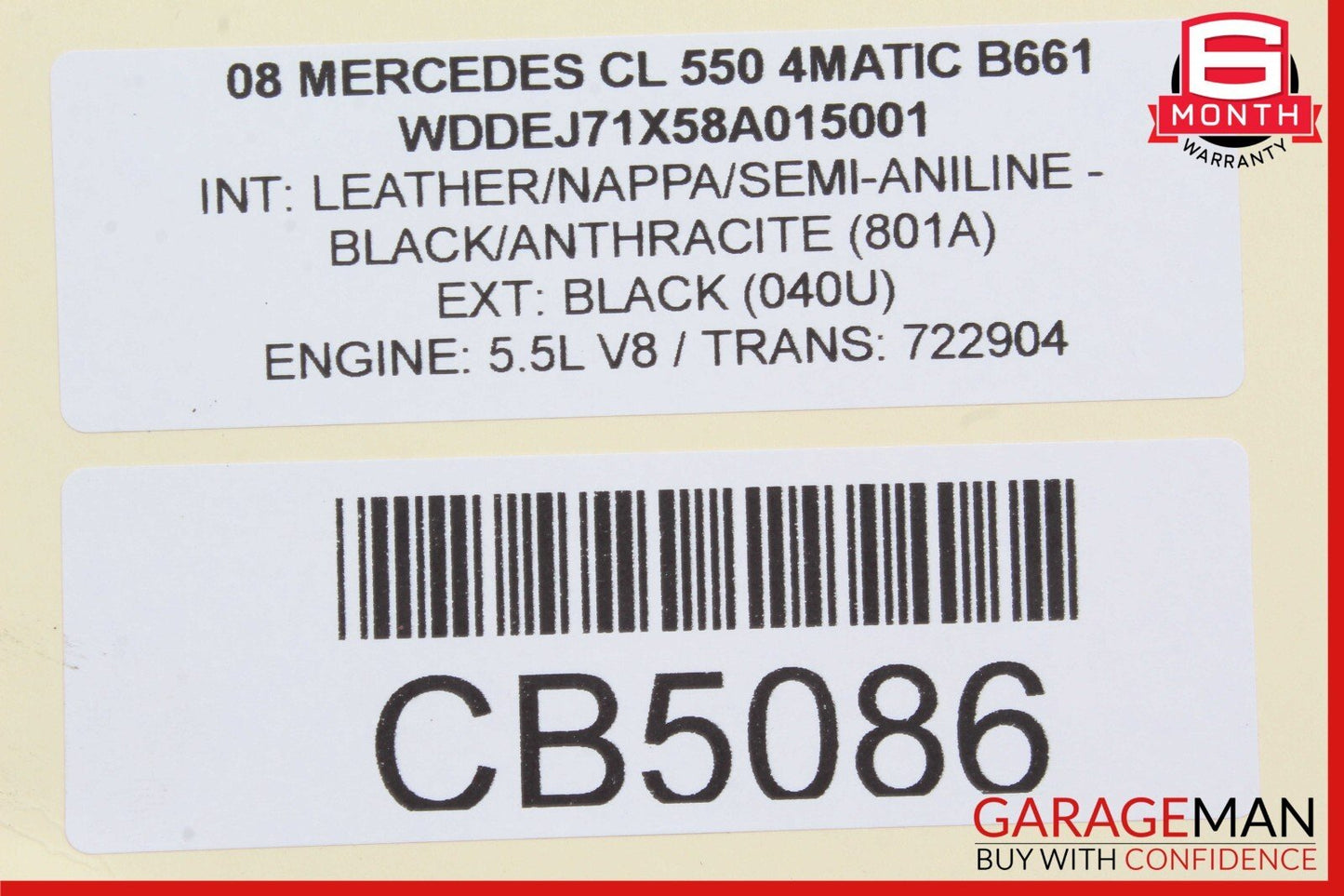 07-14 Mercedes W221 S600 CL550 Front Left ABC Hydraulic Suspension Shock Line