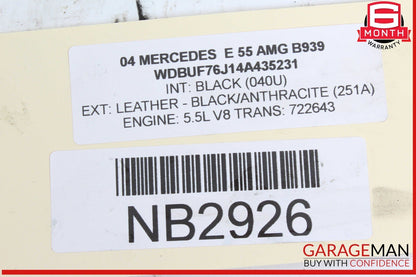 03-09 Mercedes W211 E55 AMG A/C Air AC Condenser Cooler 2115000654 OEM