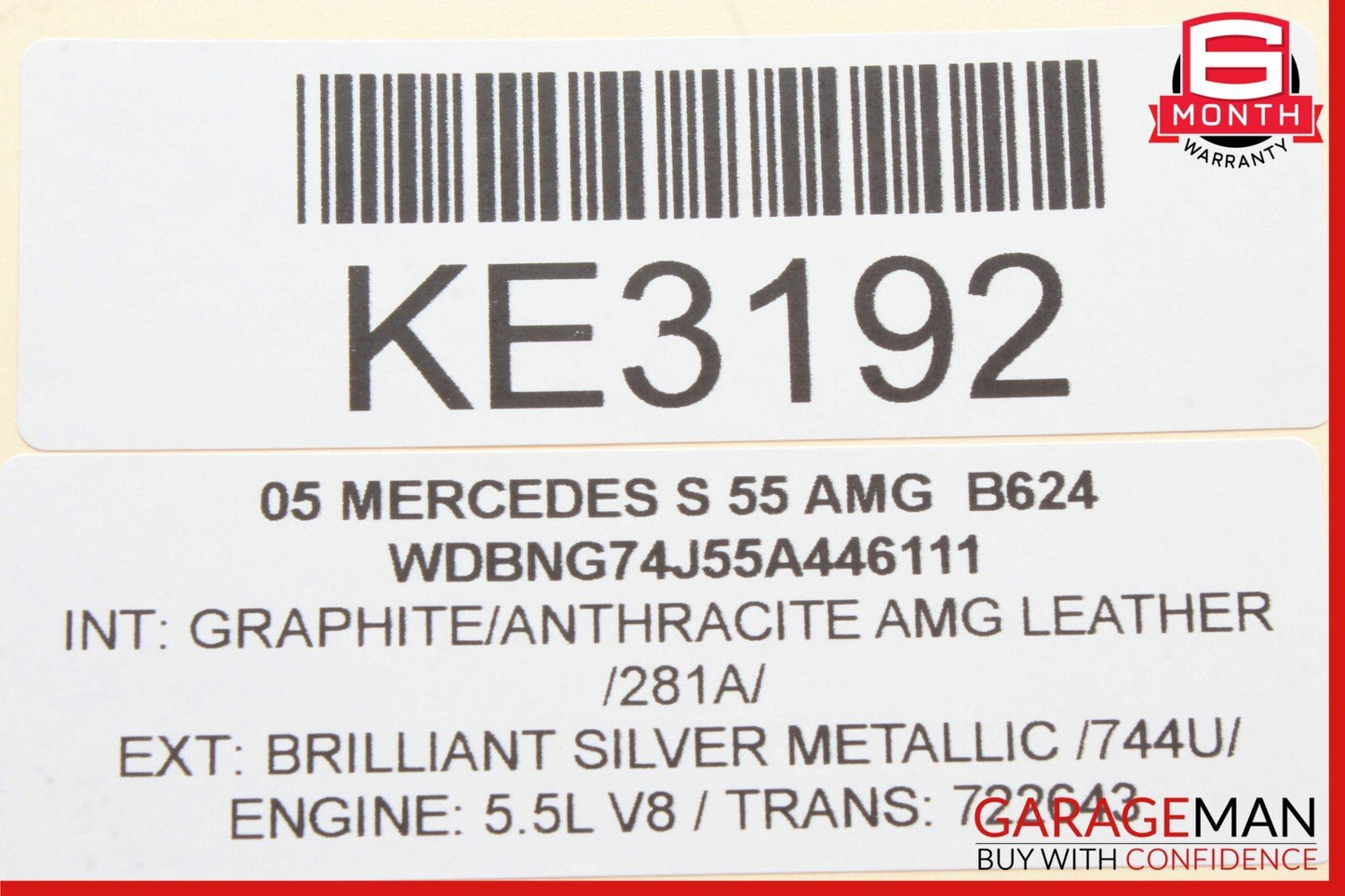 06-13 Mercedes W220 S55 AMG S550 Front Right Engine Timing Chain Cover Plate OEM