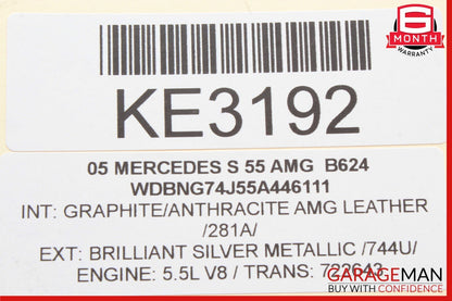 06-13 Mercedes W220 S55 AMG S550 Front Right Engine Timing Chain Cover Plate OEM