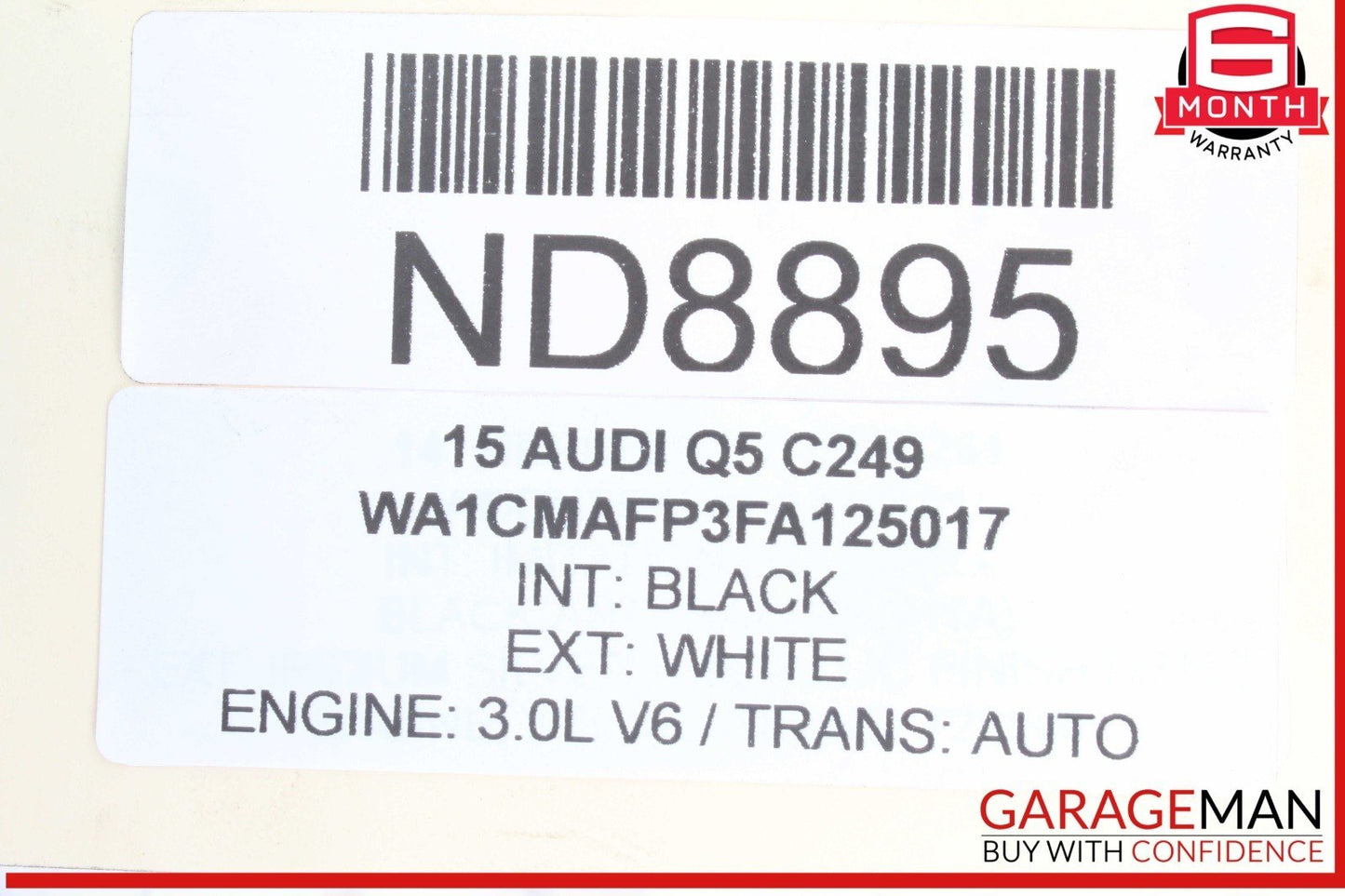 13-18 Audi Q5 Rear Left Driver Side Suspension Lower Control Arm 8R0505311F OEM