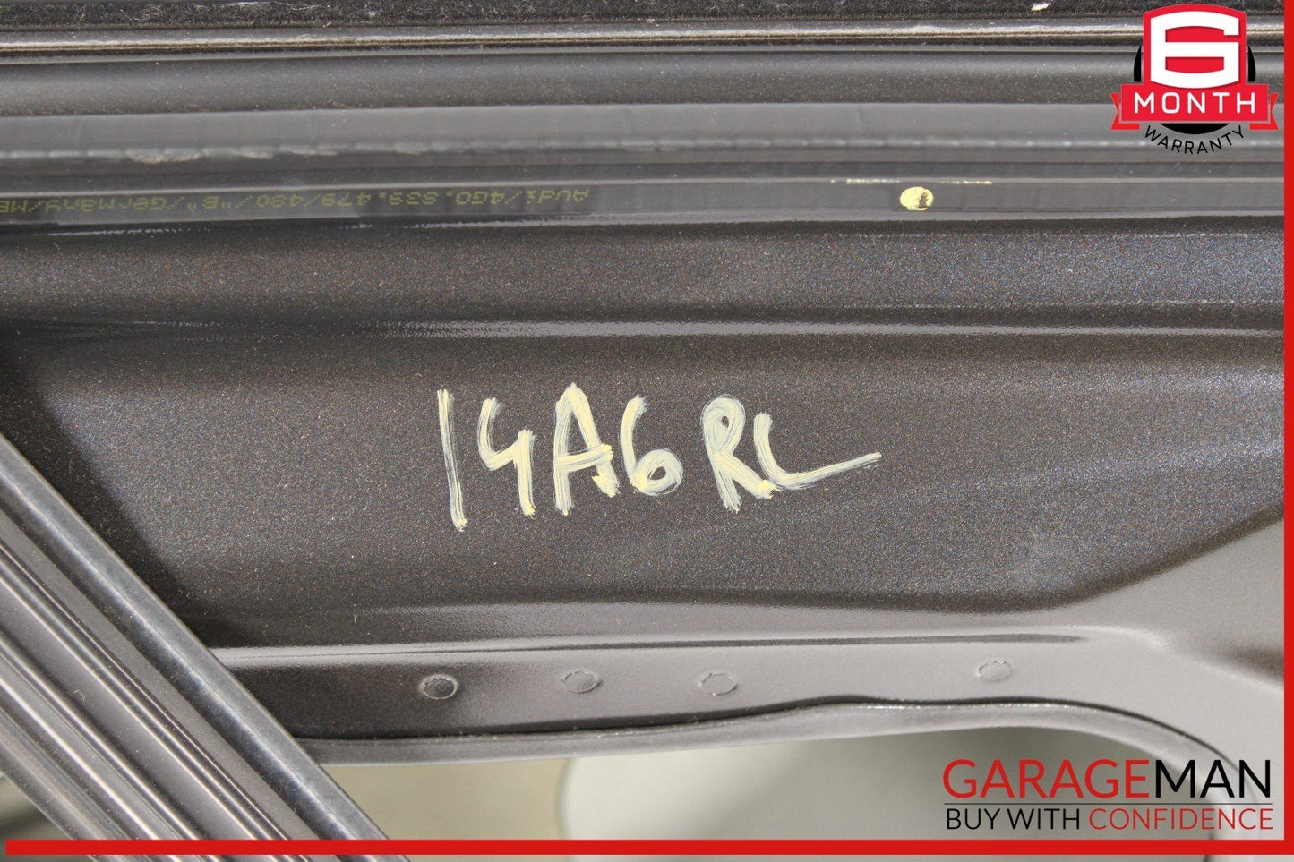12-18 Audi A6 Rear Left Driver Side Exterior Door Shell Frame Panel OEM