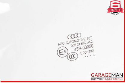 12-17 Audi Q5 Front Left Driver Side Door Window Glass 43R00050 OEM