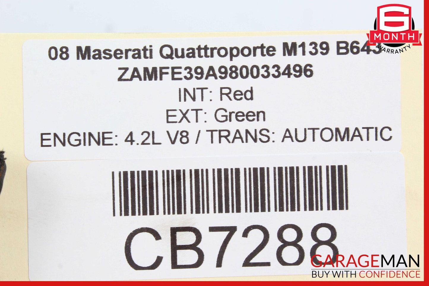 03-10 Maserati Quattroporte M139 Lower Control Arm Rear Right Side OEM