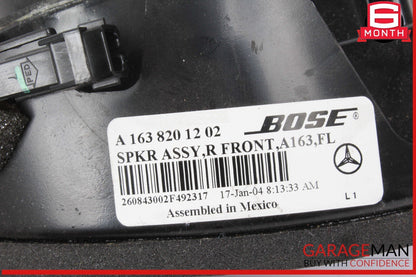 02-05 Mercedes W163 ML500 ML320 Front Right & Left Bose Sound Speaker Set OEM
