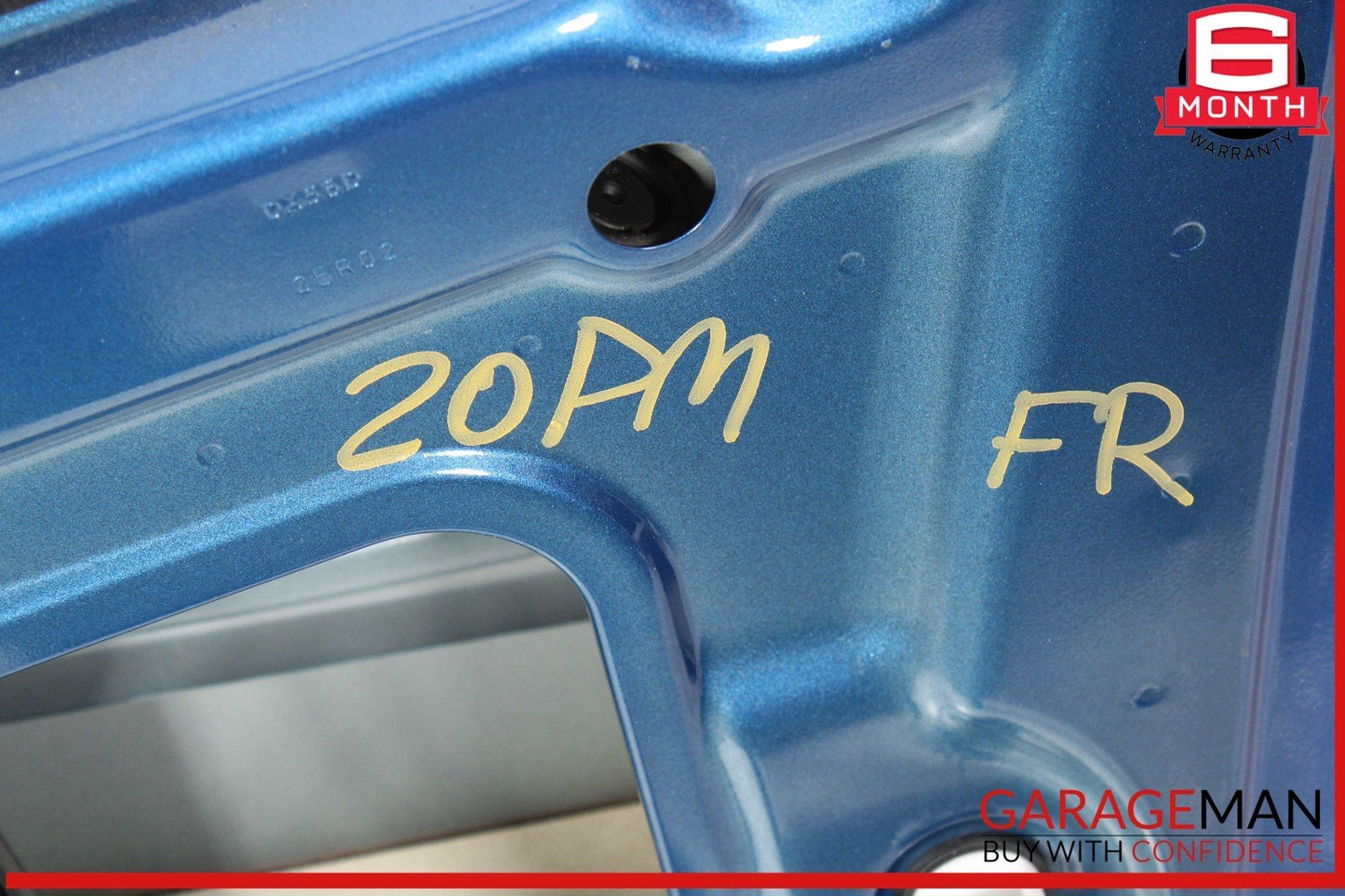 15-25 Porsche Macan 95B Front Right Passenger Side Door Shell Blue OEM