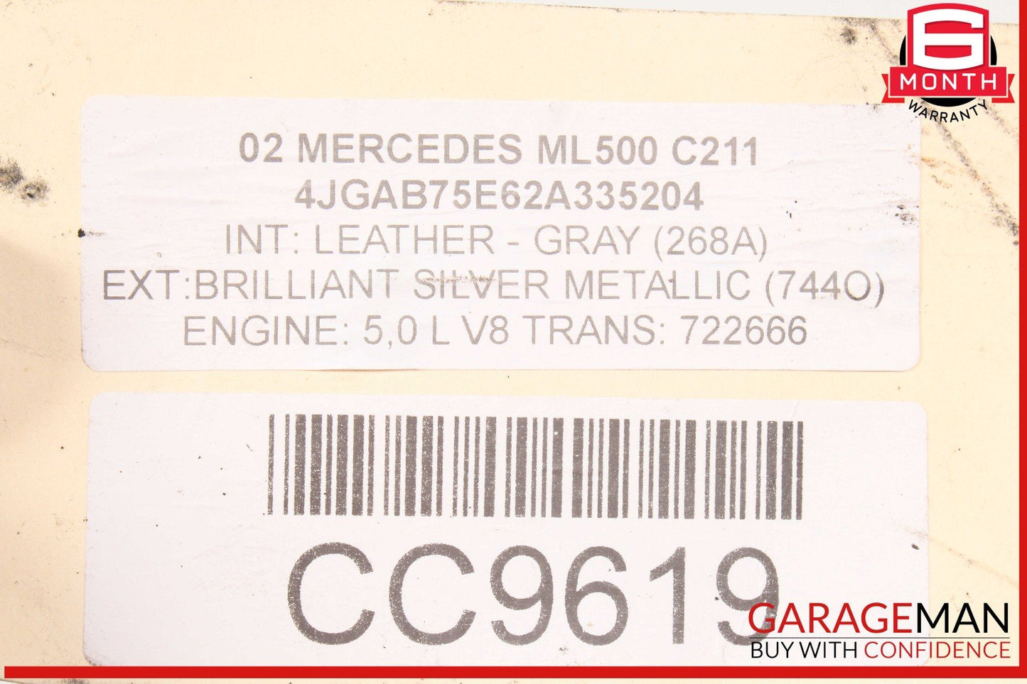 98-05 Mercedes W163 ML500 ML350 Engine Cooling Radiator AC A/C Condenser OEM