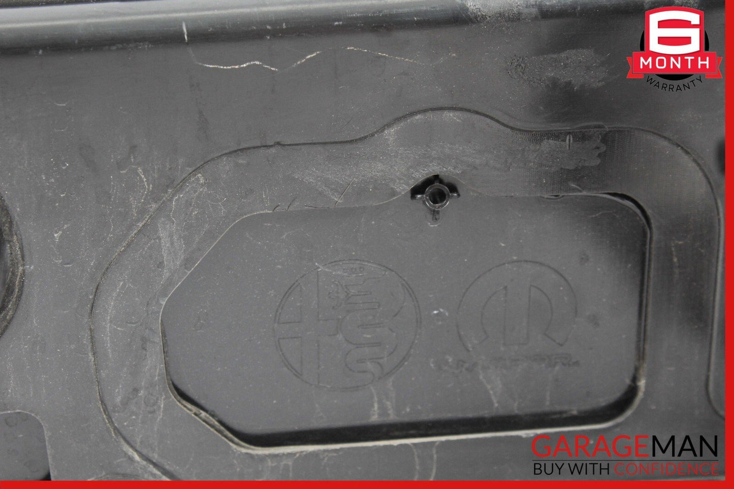17-22 Alfa Romeo Giulia Rear Tailgate License Plate Molding Trim Cover OEM