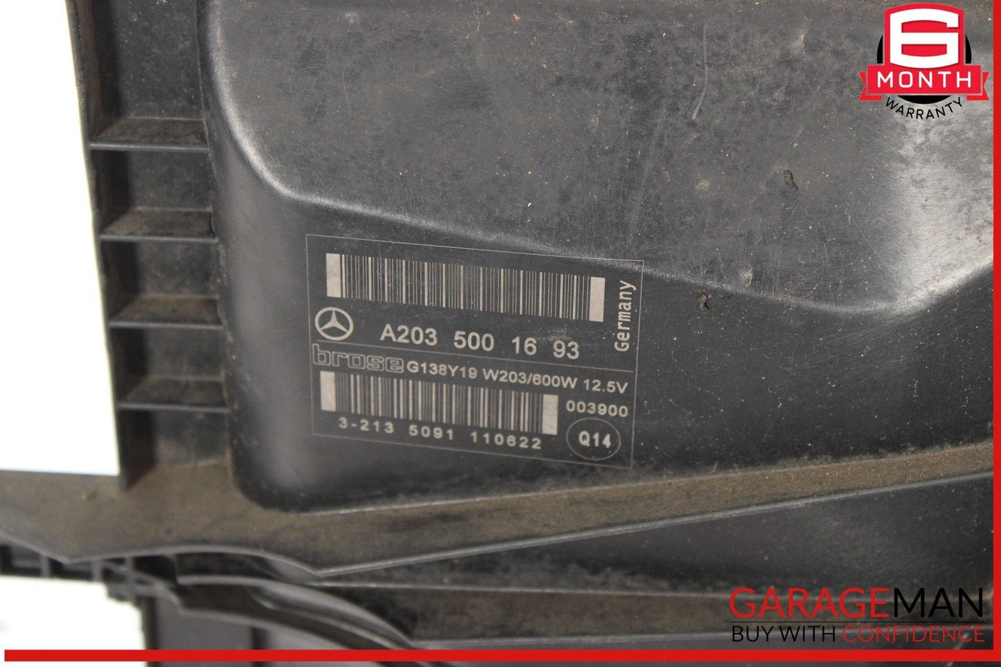 05-09 Mercedes W209 CLK350 C350 C230 Engine Radiator Cooling Fan Motor OEM