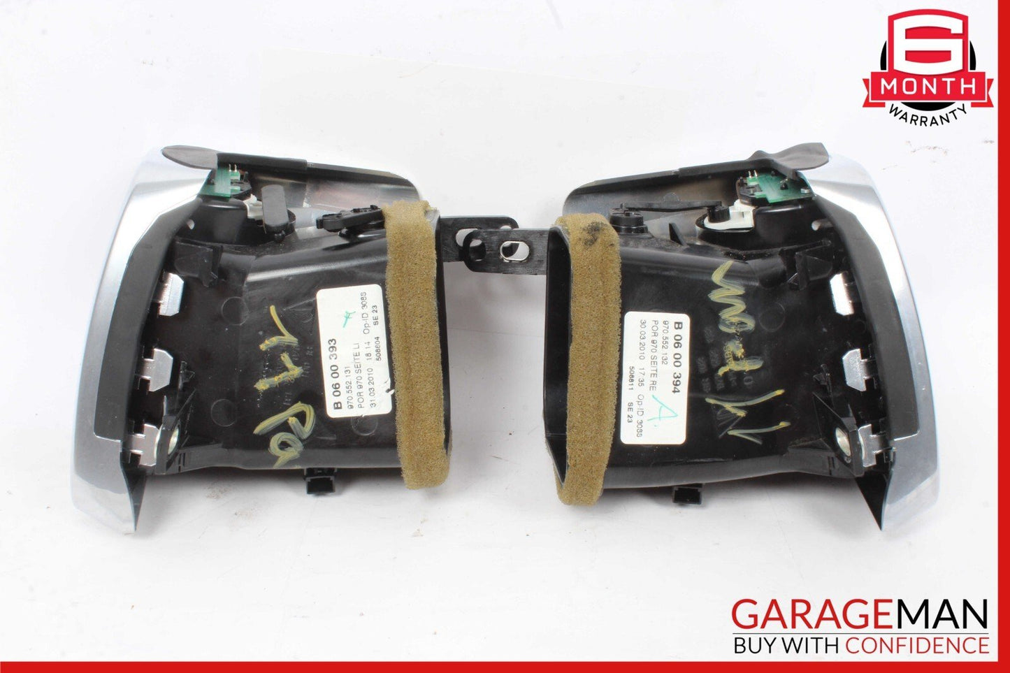 10-16 Porsche Panamera 970 Front Center Left & Right Inner Dash AC Vent Set OEM