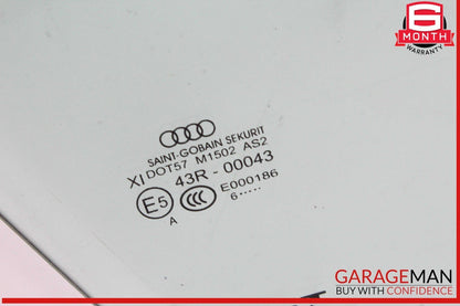 16-18 Audi A6 S6 Front Right Passenger Side Door Window Glass OEM