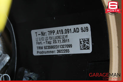 11-14 Porsche Cayenne 958 Steering Wheel w/ Paddle Shifters Beige OEM
