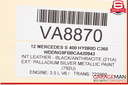 10-13 Mercedes W221 S400 Hybrid Engine Motor Wiring Harness 2721590125 OEM