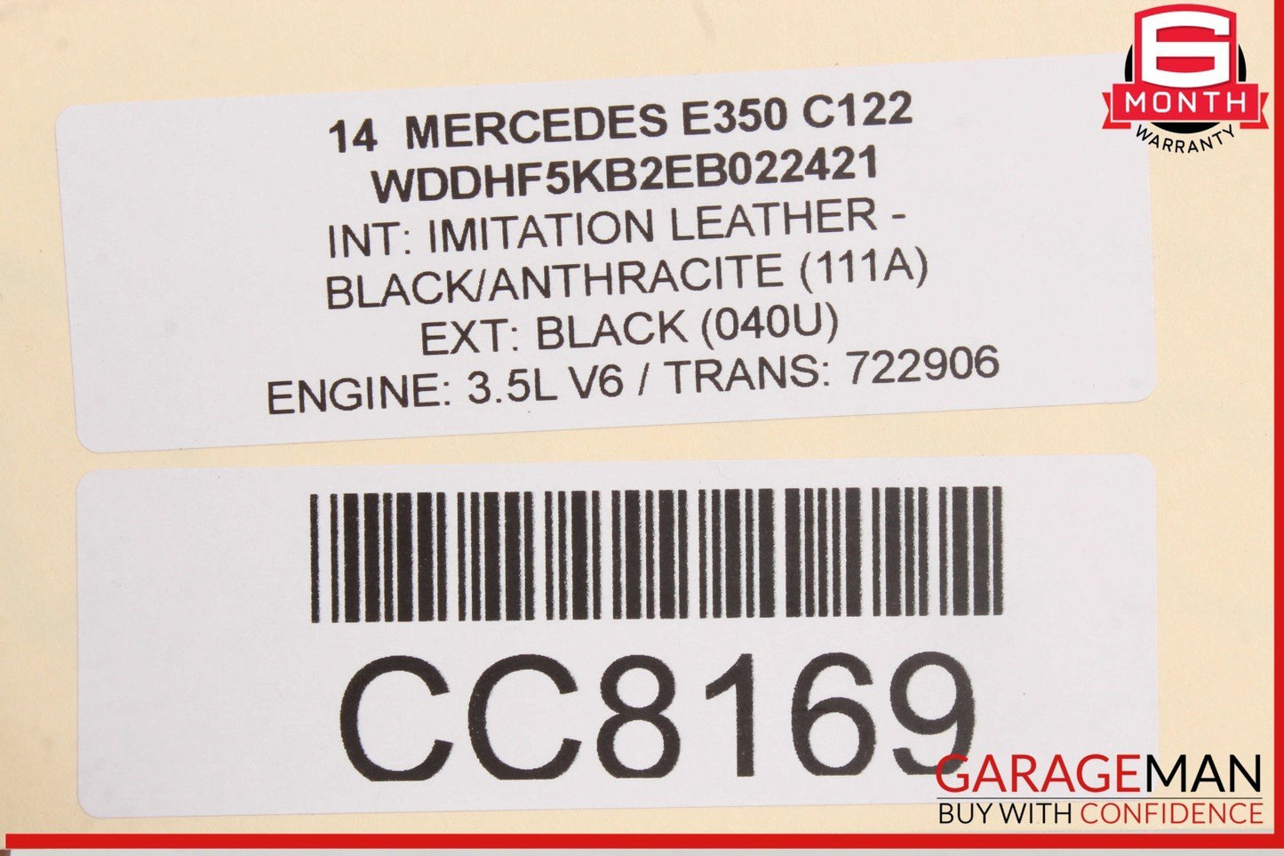 14-16 Mercedes W212 E350 E550 Rear Right Interior Door Panel Leather Black OEM