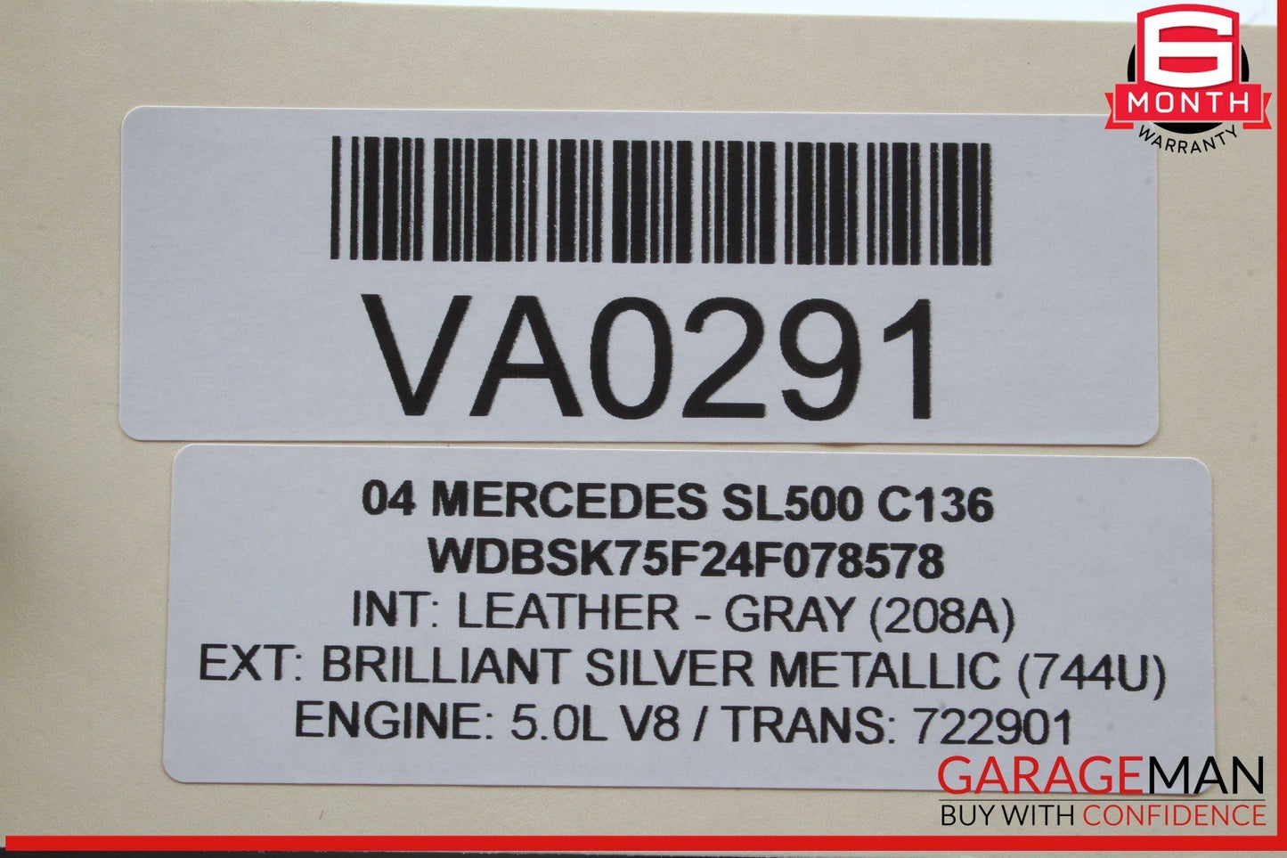 03-04 Mercedes R230 SL500 Kenwood DDX594 Monitor DVD Radio Receiver Player OEM