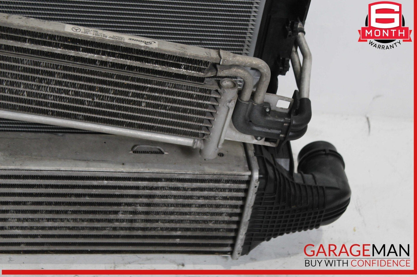 11-13 Mercedes W212 E350 Engine Motor Cooling Radiator AC A/C Condenser Assembly
