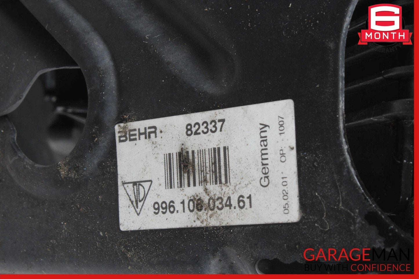 97-04 Porsche Boxster 986 S Right Side Engine Radiator AC A/C Condenser Fan Assy