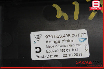 10-16 Porsche Panamera 970 E-Hybrid Rear Storage Compartment Carbon Fiber OEM