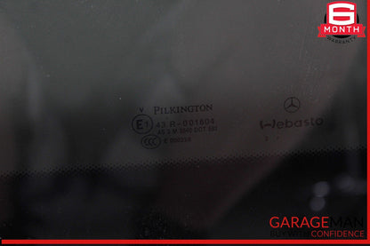 10-16 Mercedes W212 E350 E550 Rear Panoramic Pano Sunroof Sun Roof Glass OEM