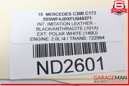 15-20 Mercedes W205 C300 C400 C350e Rear Right Side Spindle Knuckle Hub OEM