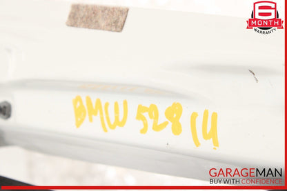 11-16 BMW 528i 535i 550i Rear Left Driver Side Door Shell Panel White OEM
