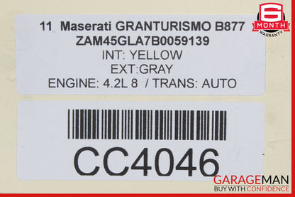 08-19 Maserati GranTurismo M145 Rear Subframe Crossmember Cross Member OEM