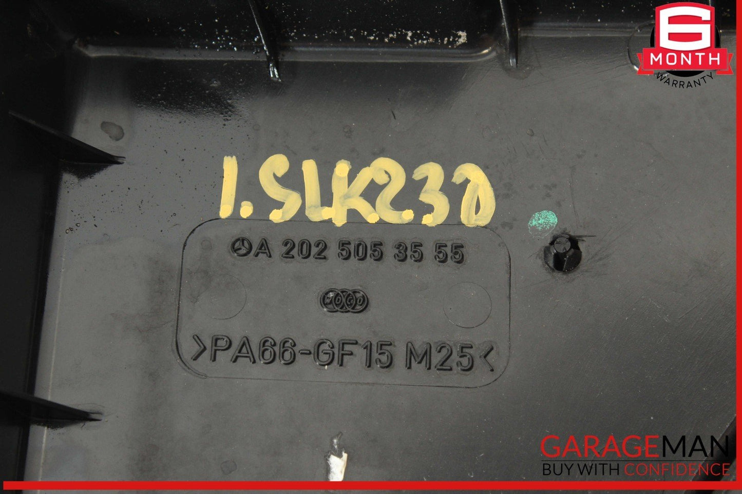 97-04 Mercedes R170 SLK230 C230 Engine Cooling Radiator Fan Motor Shroud Assy