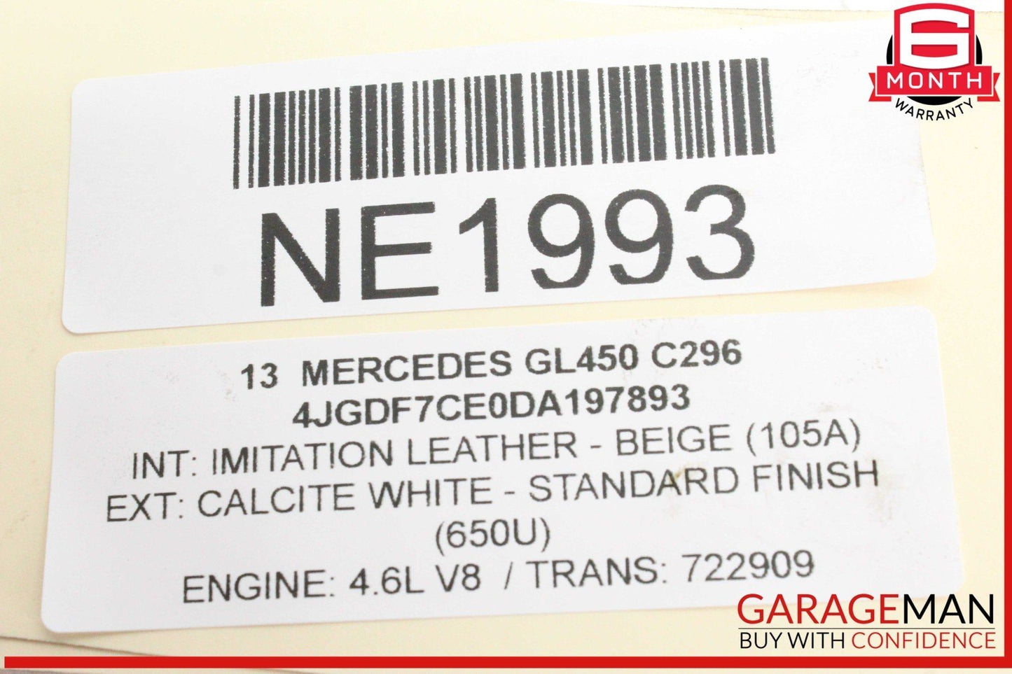 12-18 Mercedes X166 GL450 GL550 Front Right or Left Engine Timing Chain Plate