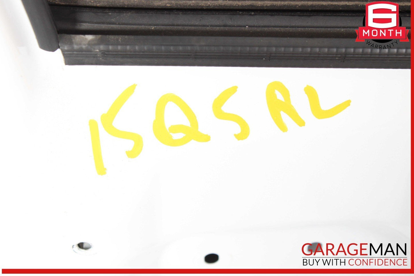 09-17 Audi Q5 SQ5 Rear Left Exterior Door Shell Frame Panel White OEM
