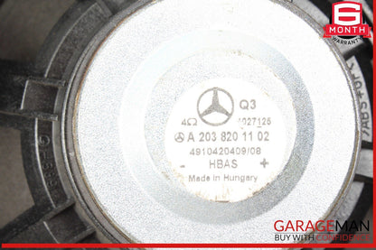 01-07 Mercedes W203 C230 Front Right & Left Side Door Audio Speaker Set OEM